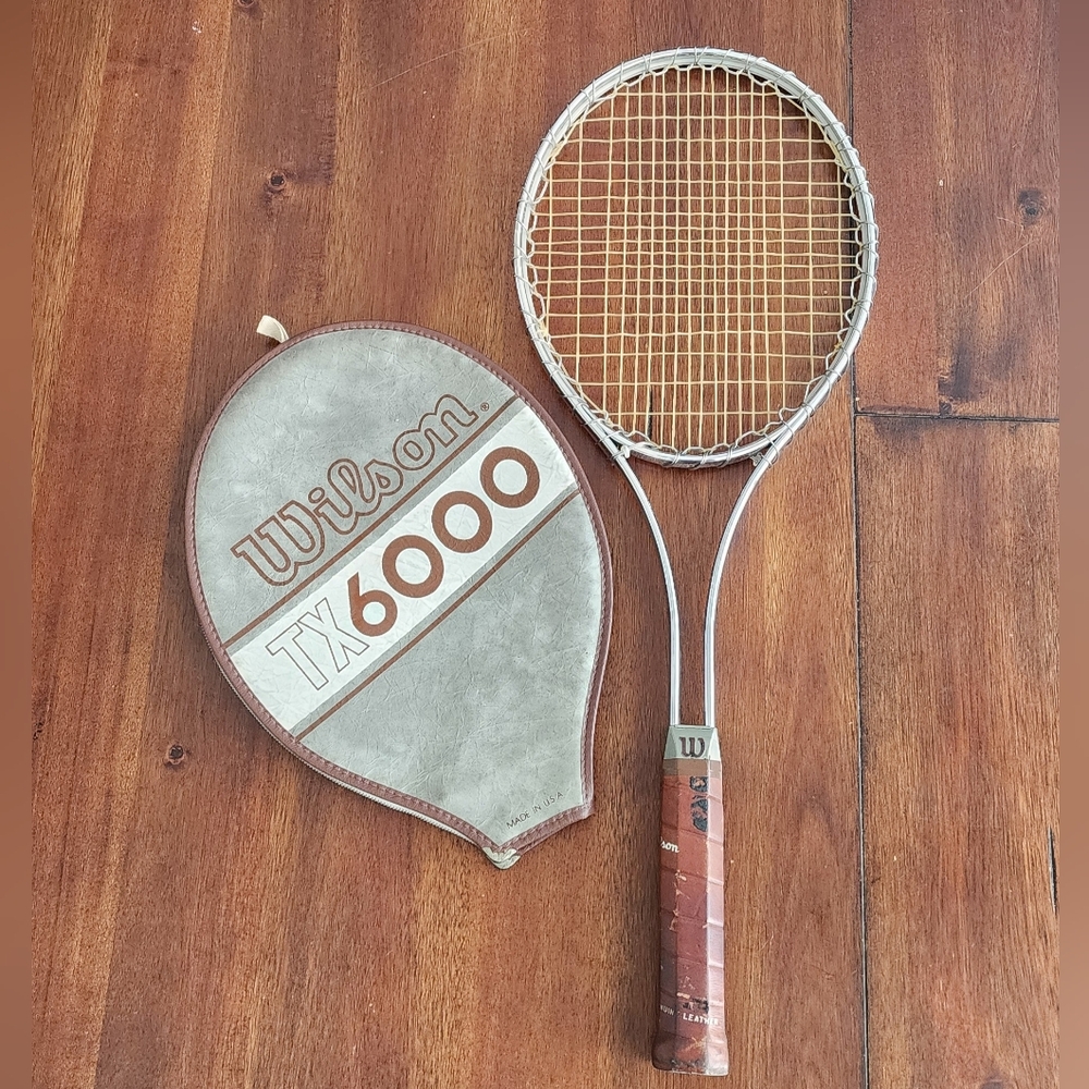 Vtg Wilson TX6000 Racket‎ Racquet and Cover - Picture 3 of 11